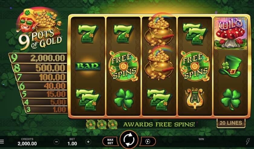 Демо-версия: играем 9 Pots of Gold бесплатно